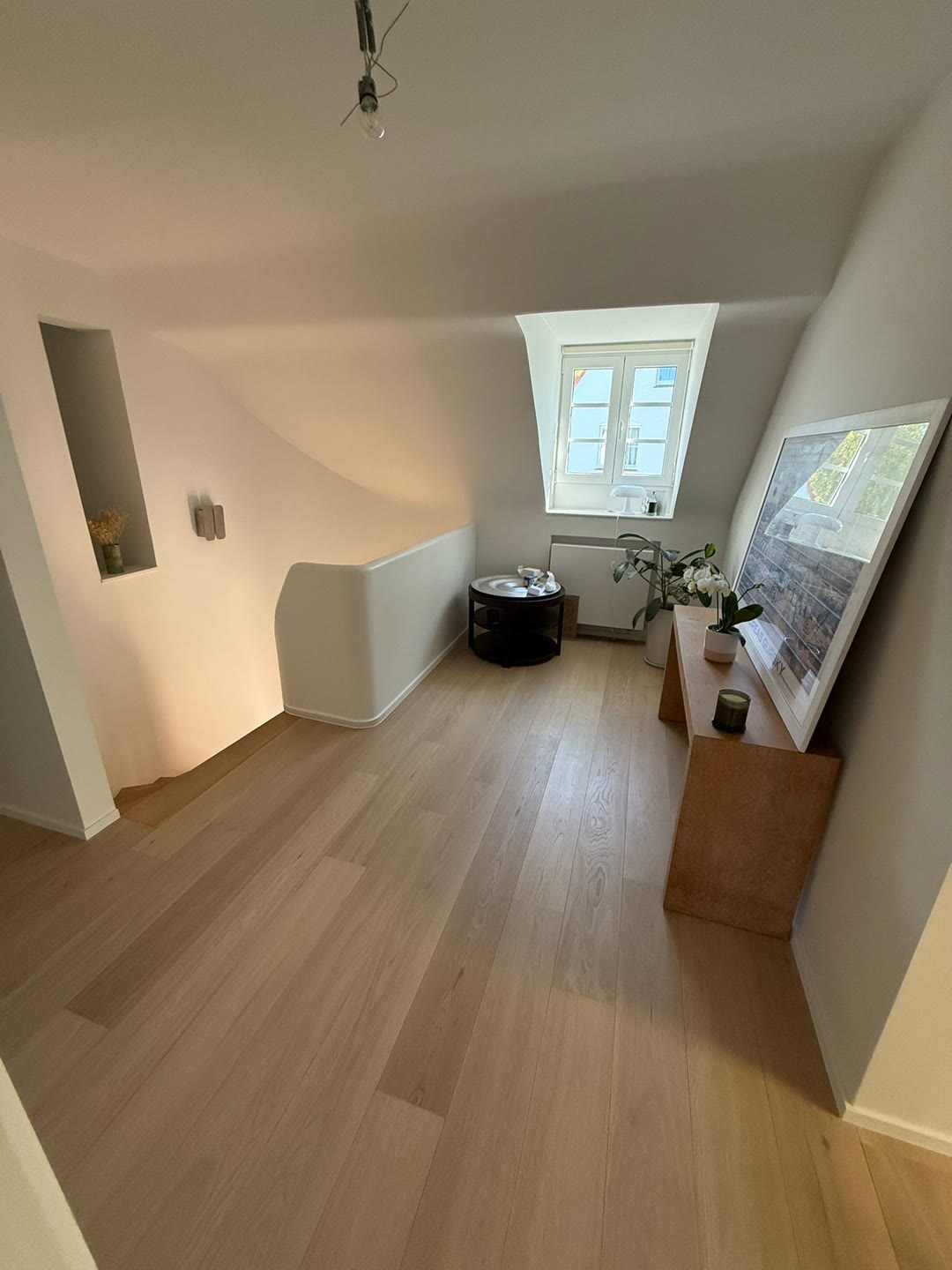 Pièce sous combles mesurée avant travaux